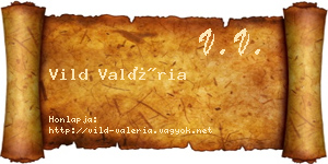Vild Valéria névjegykártya